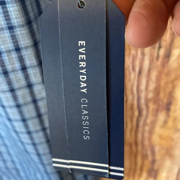 Men’s Nautica Large Men Blue‎ Plaid Sleepwear Cozy Pajama Short Sleeve Shirt - Picture 5 of 8